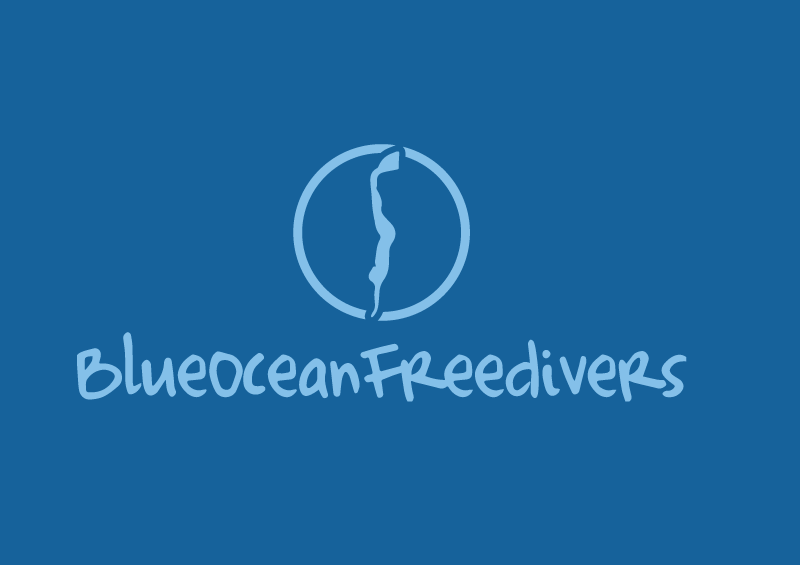 Blue Ocean Freediver logo monocrome variation