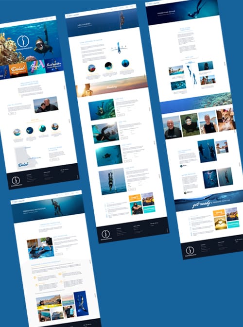 Website design Blue Ocean Freediversl