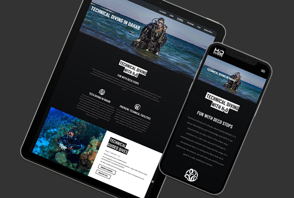 H2O Responsive website