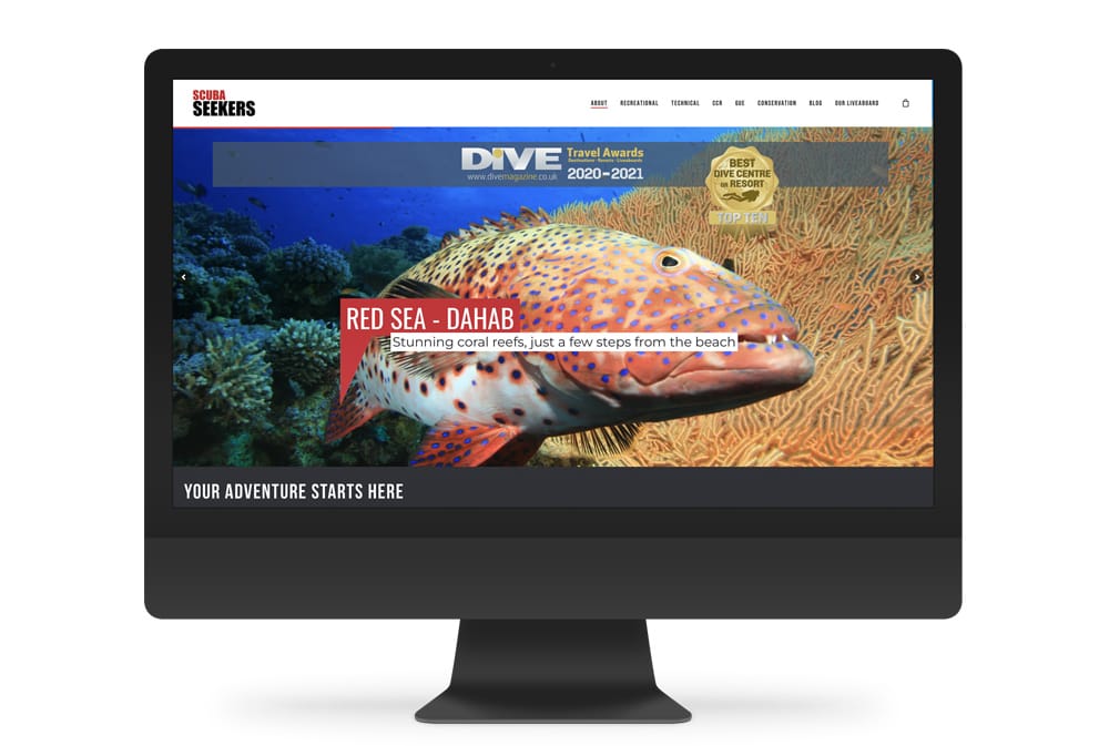 Scuba Seekers website