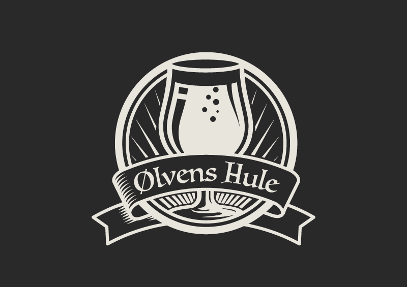 Ølvens Hule Monocrhomatic logo