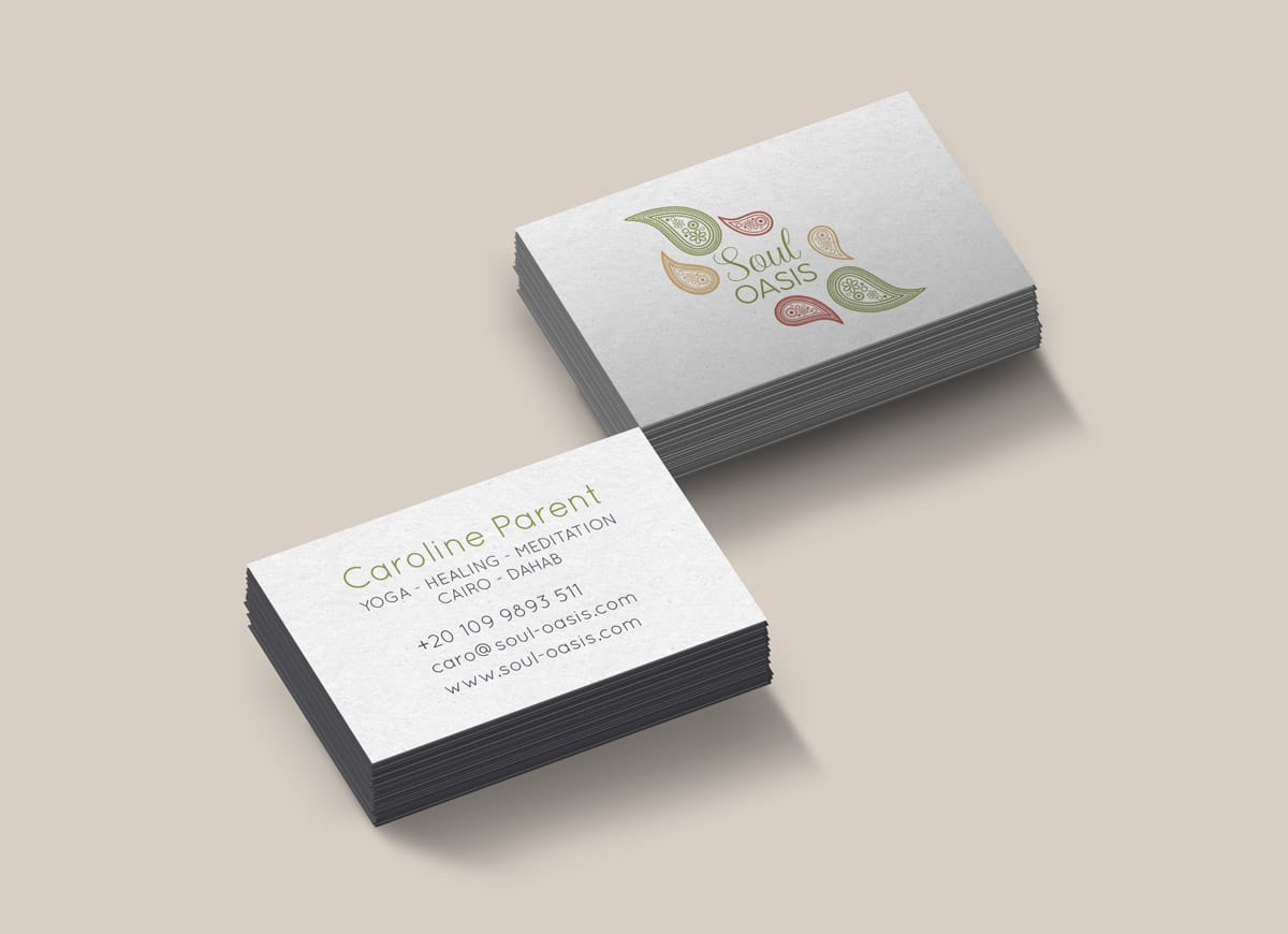 Soul Oasis business cards