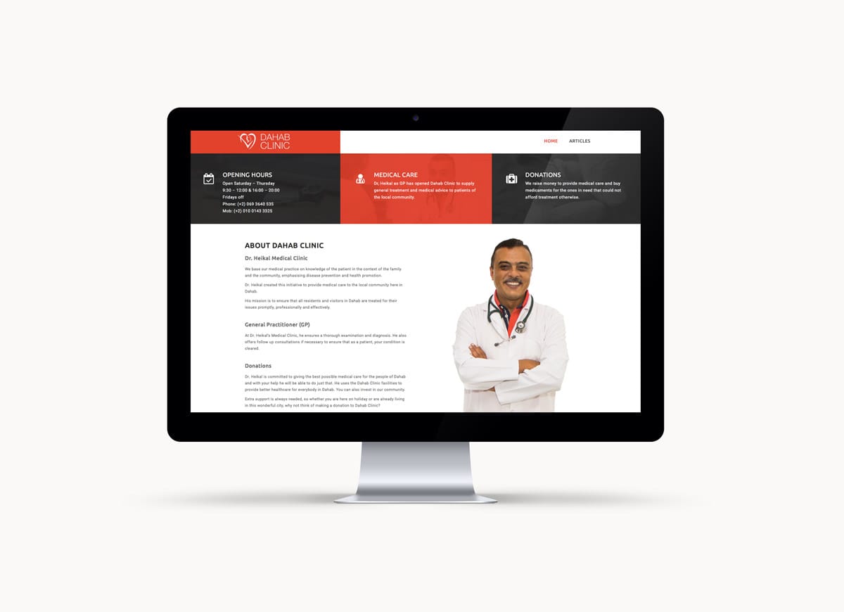 Dahab Clinic website