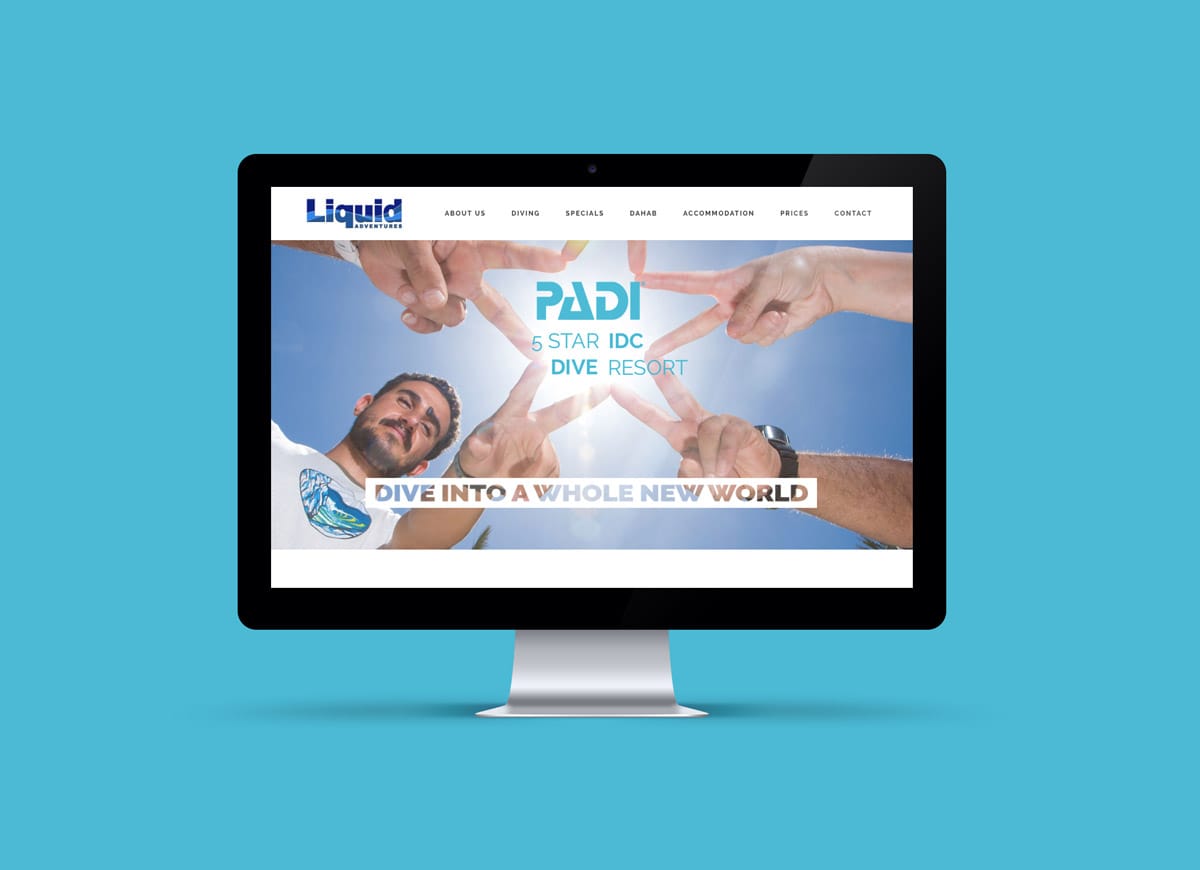Liquid Adventures website
