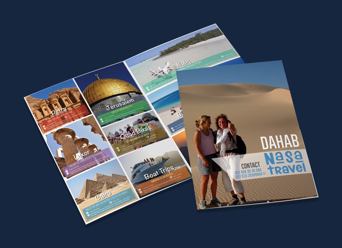 Nasa travel bifold brochure